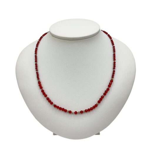 Karneol Halskette facettiert Jewel Premium Design