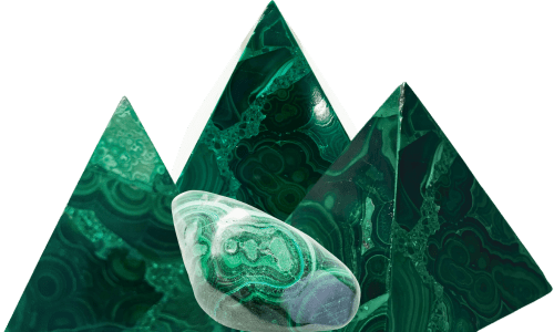 Malachit Pyramiden GemstoneEmpire
