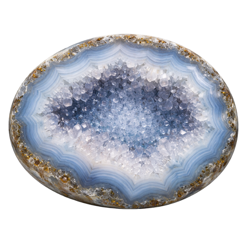 Chalcedon Geode GemstoneEmpire chat