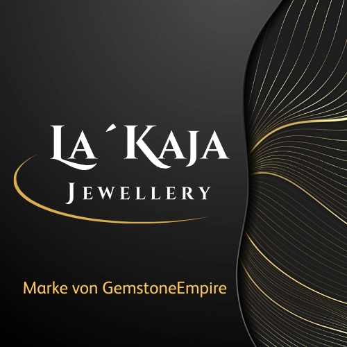 Edelsteinschmuck von La`Kaja Jewellery Logo weiß-gold-anthrazit