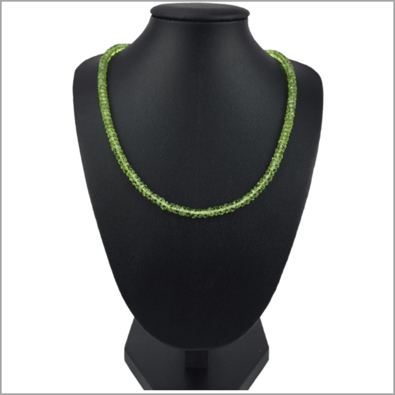 Facettierte Peridot-Halsketten