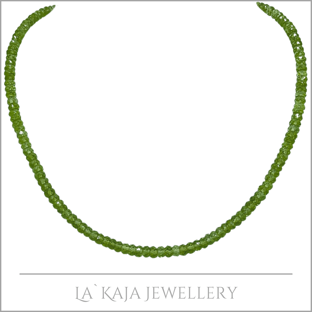 Peridot facettiert Damen Halskette