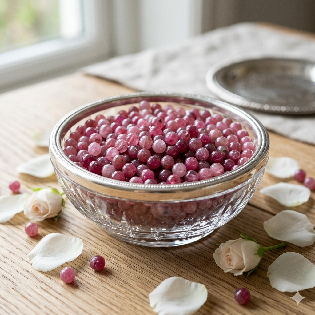 Rubellit Perlen GemstoneEmpire