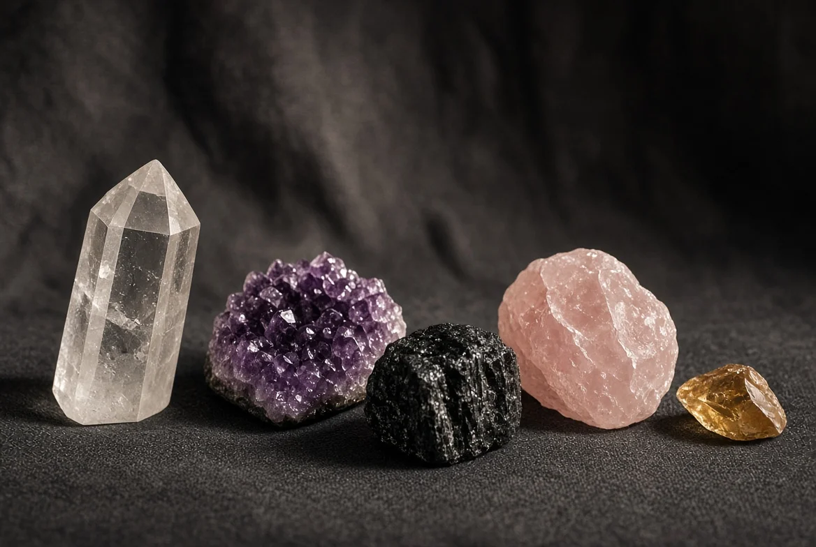 edelsteine-vor-einem-vulkanfelsen-als-startbild-von-Gemstone Empire.