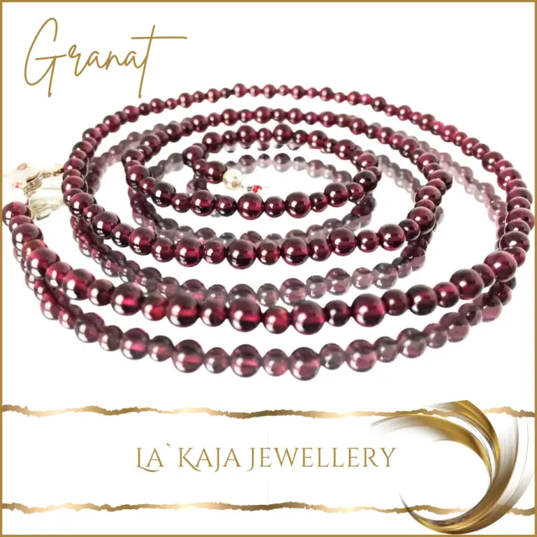 Granat Halskette von La`Kaja